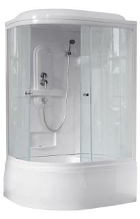 Душевая кабина Royal Bath BK правая стекло прозрачное 120x80см RB8120BK1-T-R